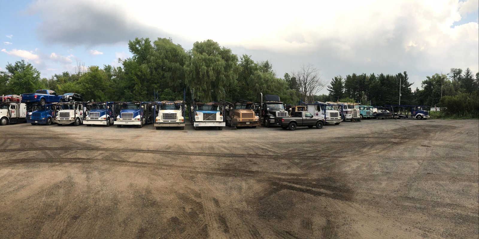 A.B. fleet of trucks for USA and Canada transportation