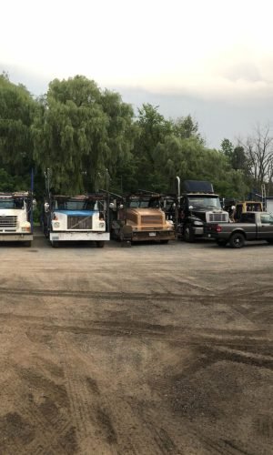 A.B. fleet of trucks for USA and Canada transportation